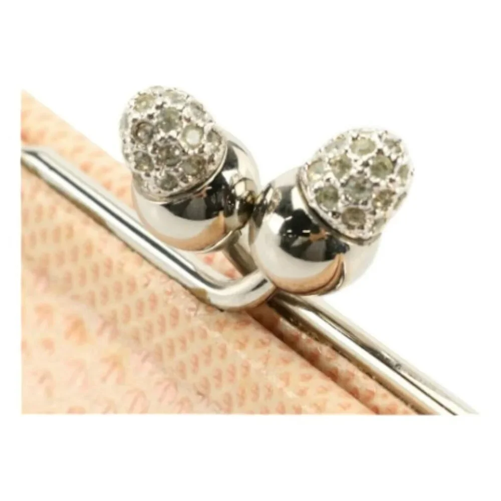 Judith Leiber Swarovski Crystal and Karung Skin Evening Bag with Access/Vintage - Picture 9 of 9